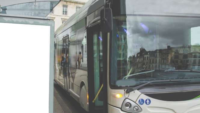 autobuss, autobusu pietura