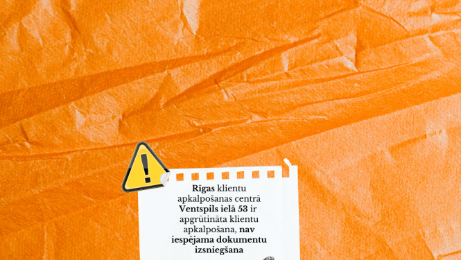 Skaļruņi , fons oranžs, informācija, ka tehniskas problēmas