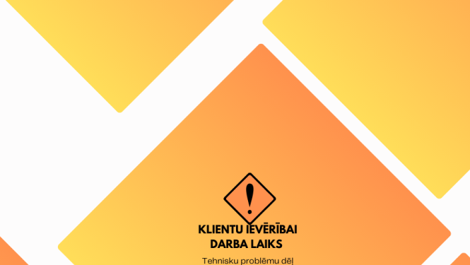 izsaukuma zīme, oranžas krāsas, info par darba laikiem