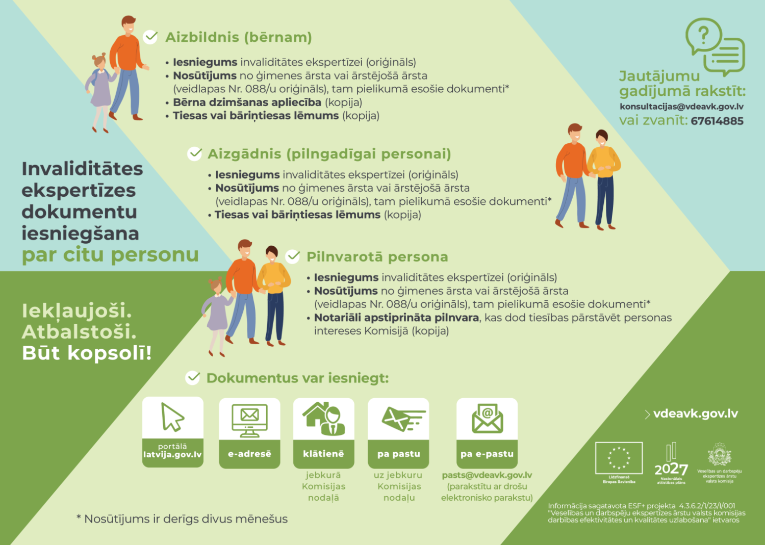 tēvs ar bērnu, vecāki ar bērnu, divi pieaugušie, apzīmējumi - dators, e-pasts,mājiņa, pasta kastīte.  