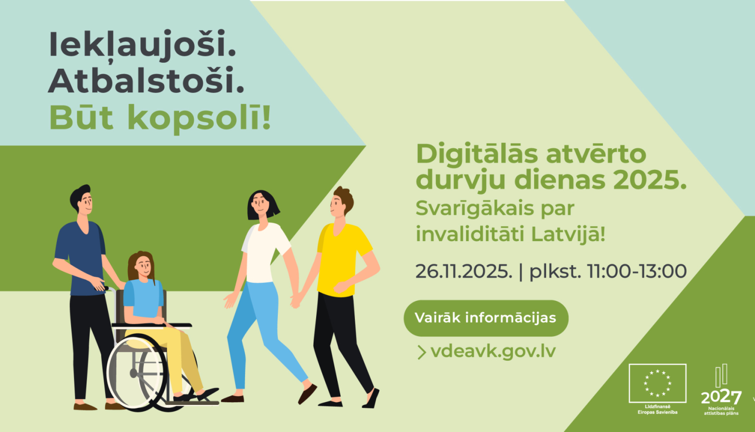 Digitālās atverto durvju dienas 2025. Svarīgākais par invaliditāti Latvijā!